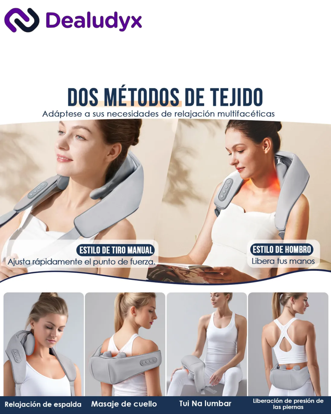 Masajeador con Terapia de Calor Inalámbrico