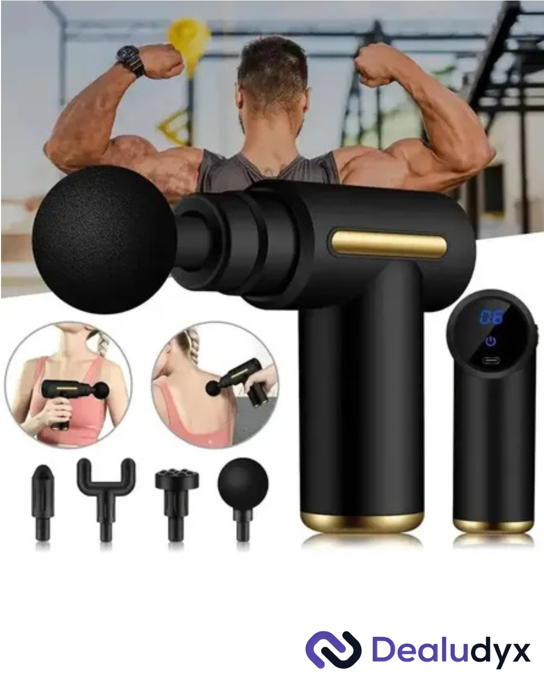 Pistola Masajeadora Muscular Profesional