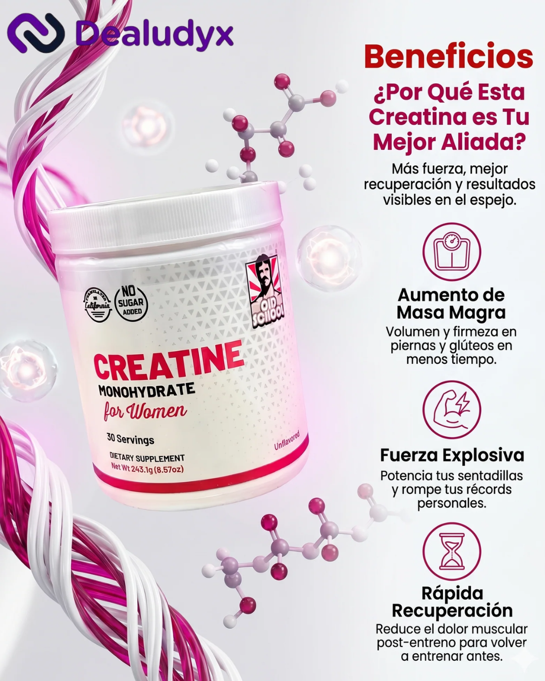 Creatina Monohidratada para Mujeres