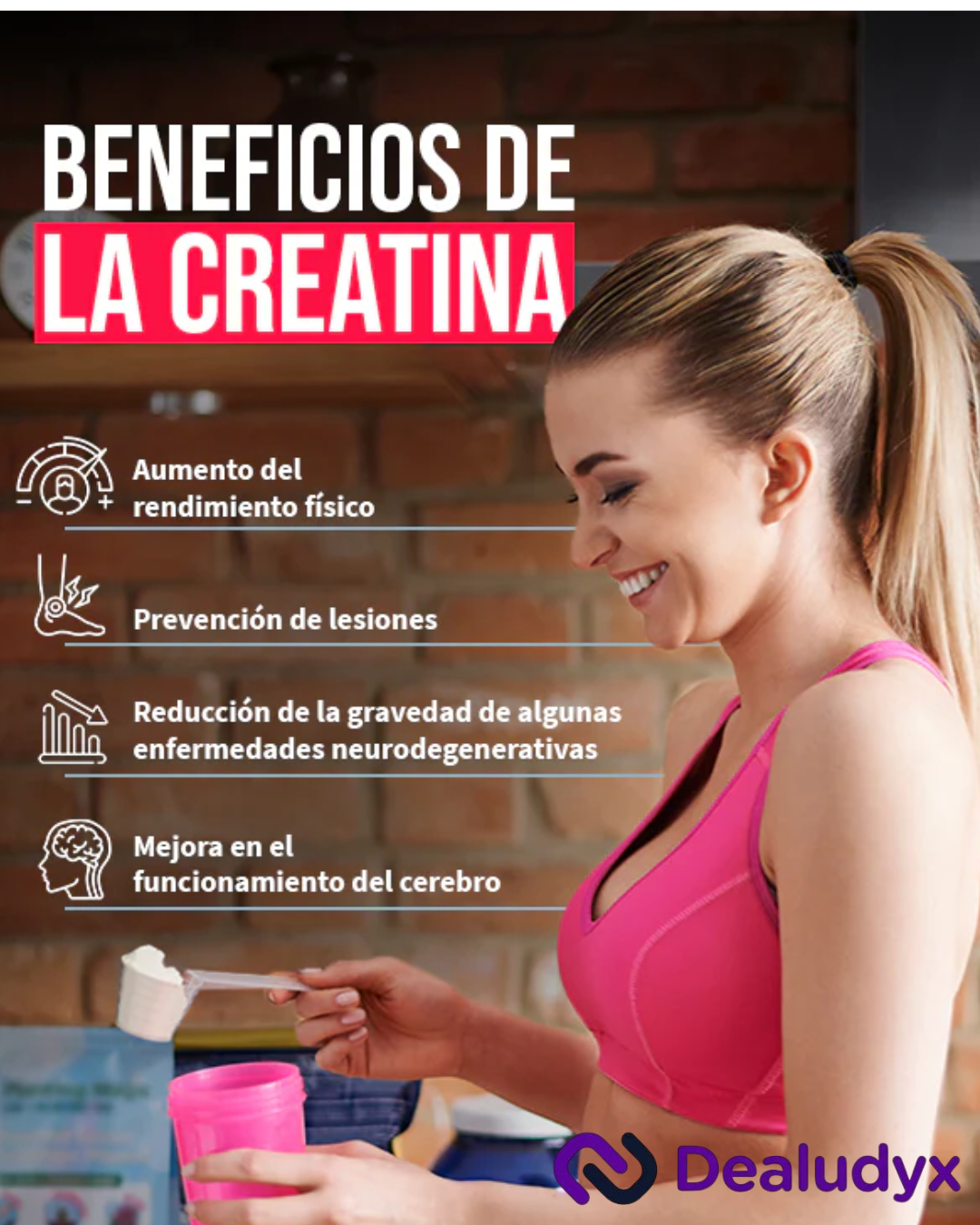 Creatina Monohidratada para Mujeres