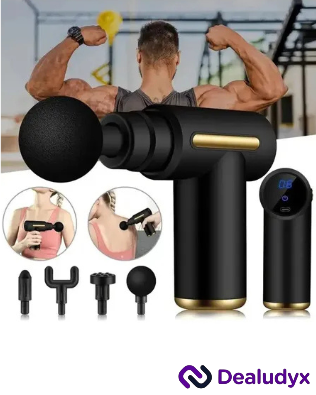 Pistola Masajeadora Muscular Profesional