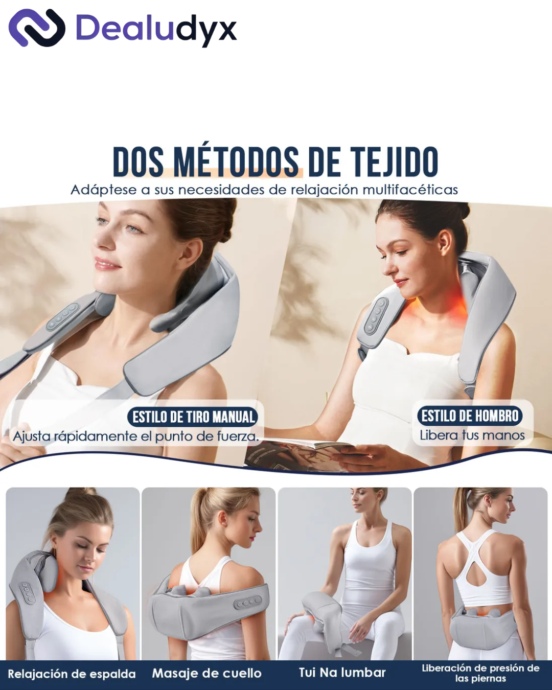 Masajeador con Terapia de Calor Inalámbrico
