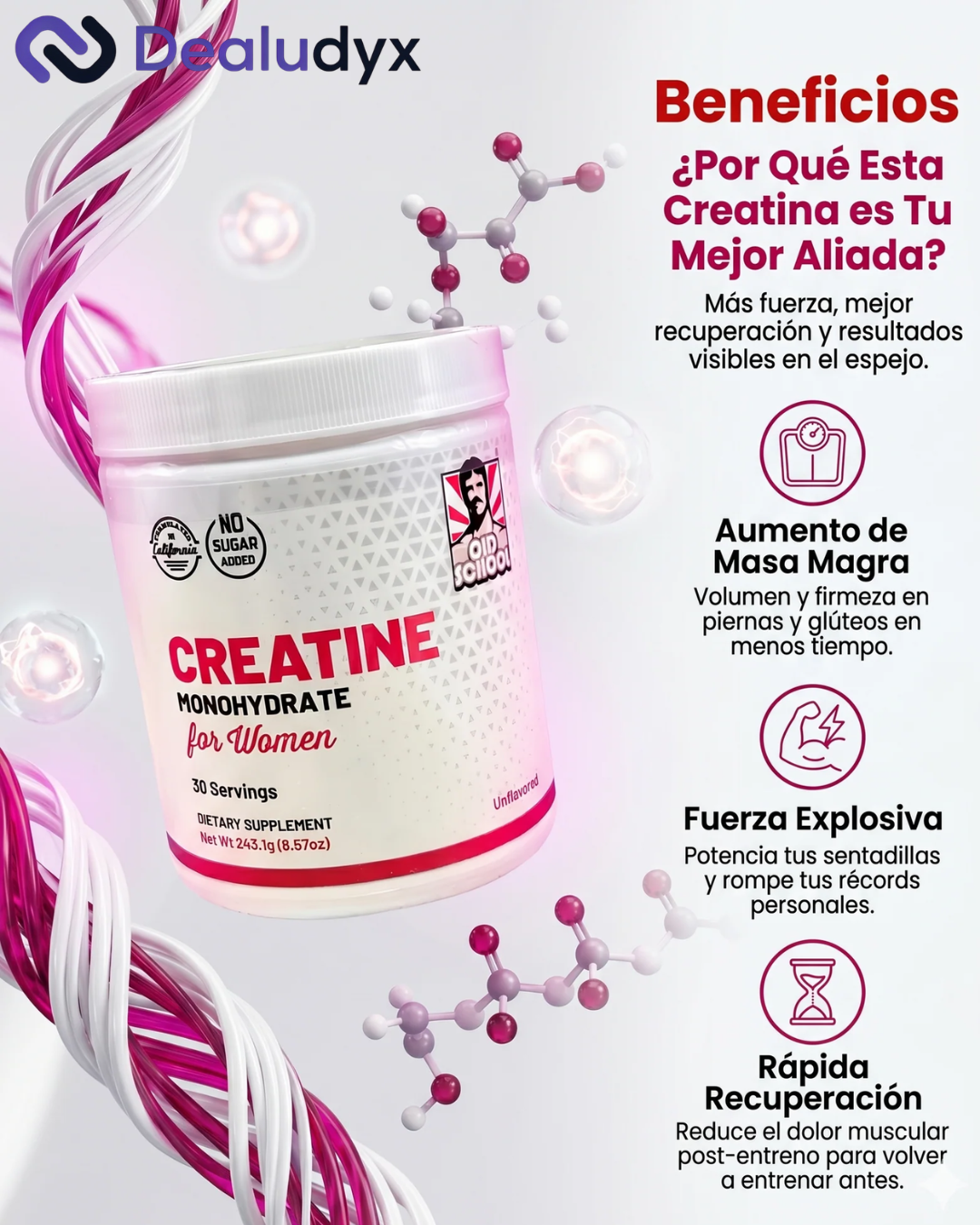 Creatina Monohidratada para Mujeres