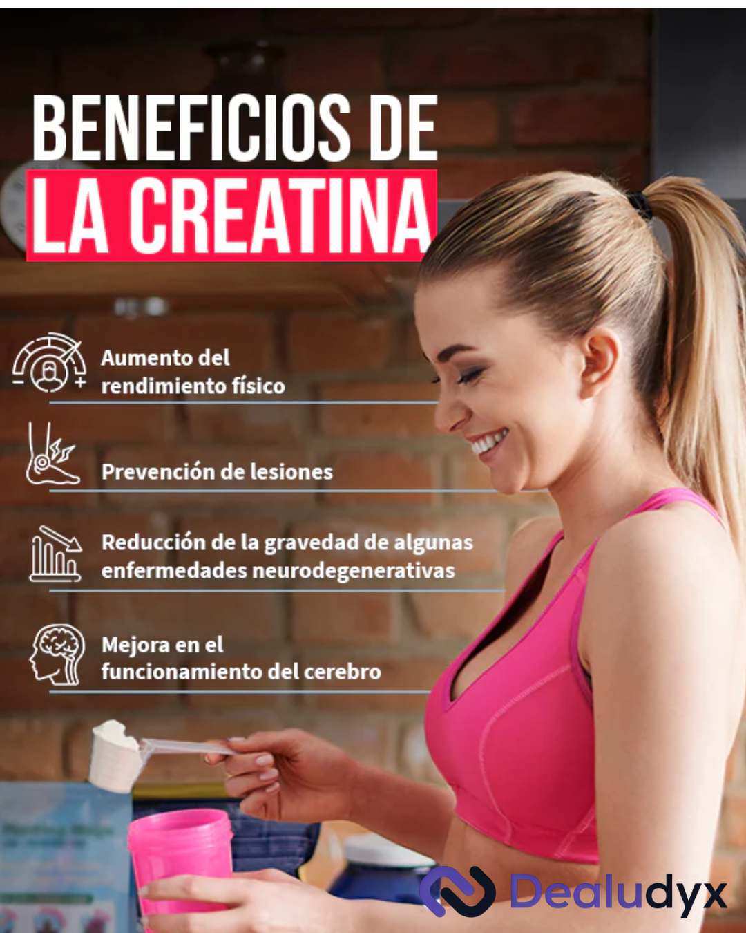 Creatina Monohidratada para Mujeres